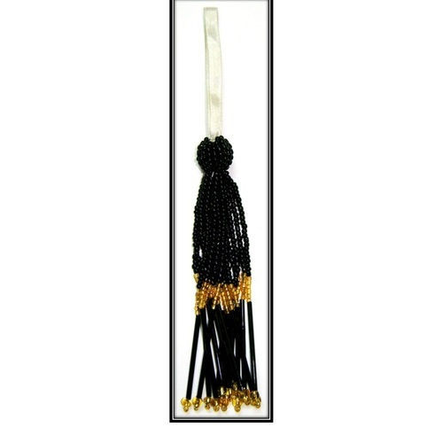 Black Beaded Tassels