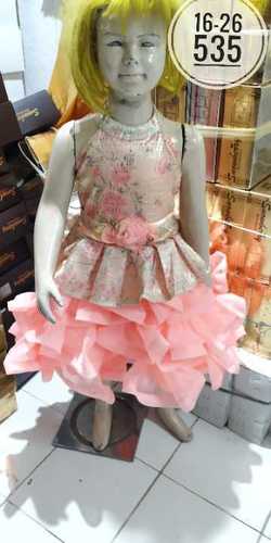 Girls Party Wear Doll Frock