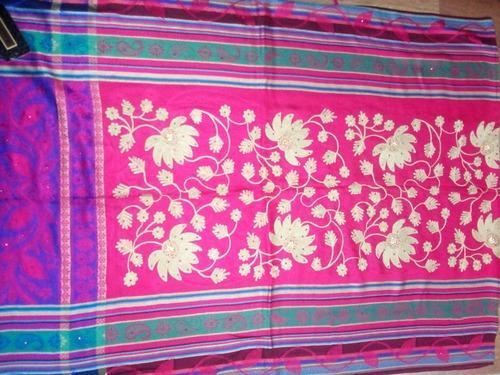 Embroidered Contrast Border Pure Ladies Shawls in Ludhiana at best price by  Hemant Shawls - Justdial