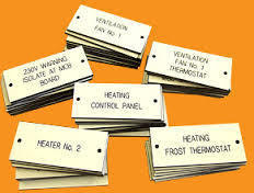 Rust Proof Plastic Coded Labels