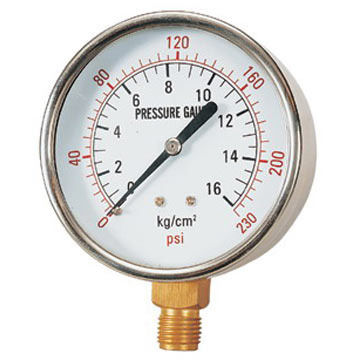 SS Case Brass Pressure Gauge