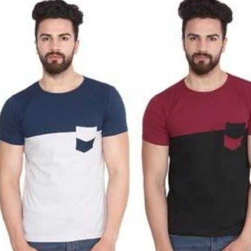 Plain Mens Cotton Half Sleeves T Shirt 