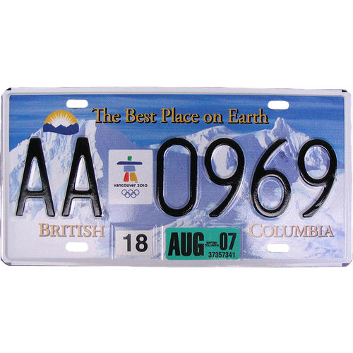 Metal License Plate