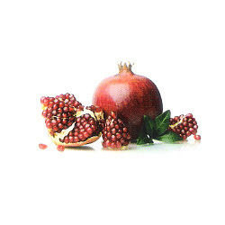 Organic Rich In Protein Red Pomegranate