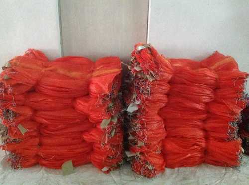 Plain Red Color Leno Bags