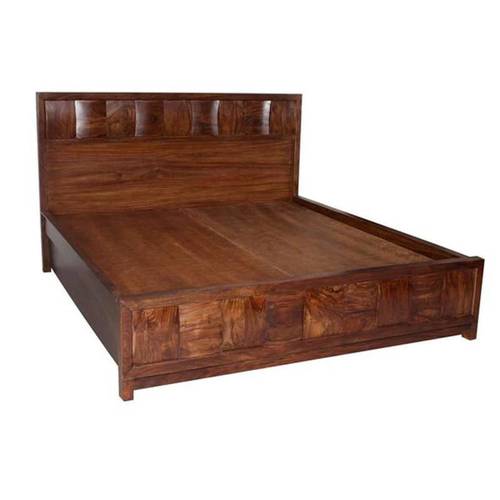 Customised Solid Wooden Double Bed