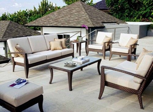Fancy Outdoor Wicker Sofa Set
