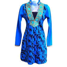 Blue Ladies Pure Cotton Kurtis