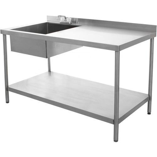 Stainless Steel Sink Table Application: For Industrial Use