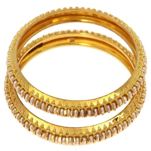 Pearl Gold Bangles