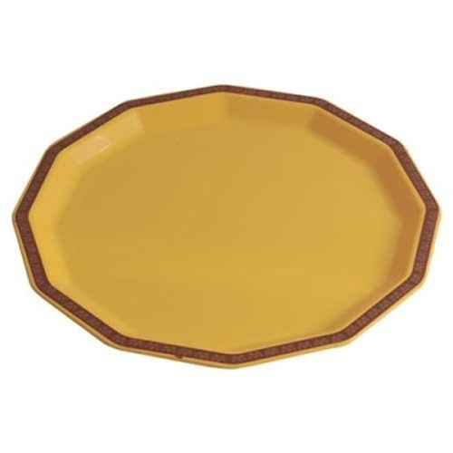 Yellow Plastic Dinner Star Plates