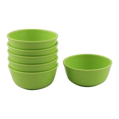 Plastic Green Color Curry Bowl