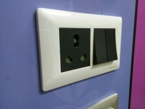 White And Black Fine Quality Plastic Modular Switch