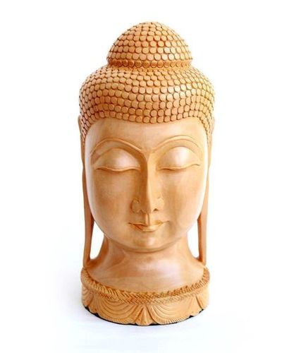 Pure Wooden Buddha Head