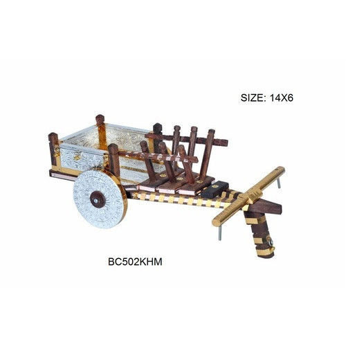  सजावटी हस्तशिल्प बैलगाड़ी 