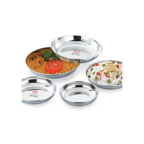 Utensil Sets Round Stainless Steel Serving Plate