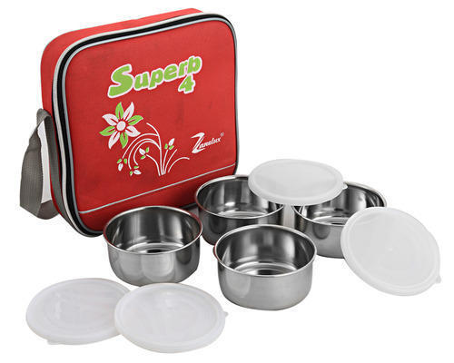 Steel Four Container Lunch Box