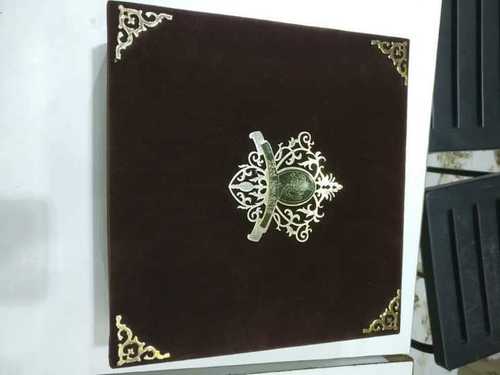 Fancy Velvet MDF Wedding Card Boxes