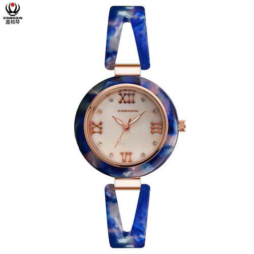 Many Colors Oem Brand Trendy Women Stylish Waterproof Acetate Watch