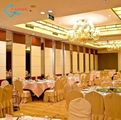 Restaurant Movable Panel Soundproof Folding Partition Wall No Assembly Required