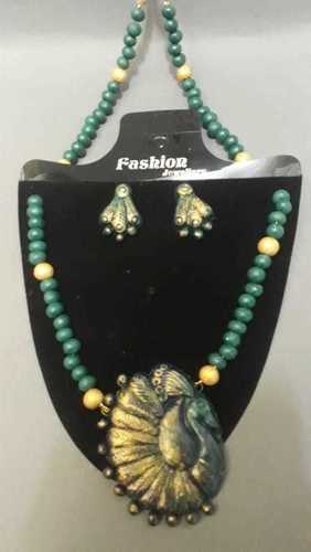 Terracotta Necklace Earrings
