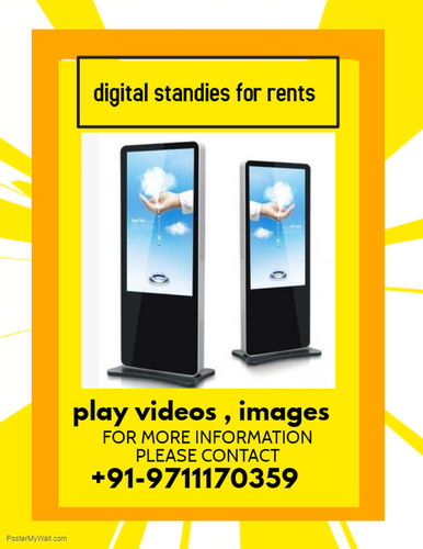 Black Digital Advertising Screen Rental Services