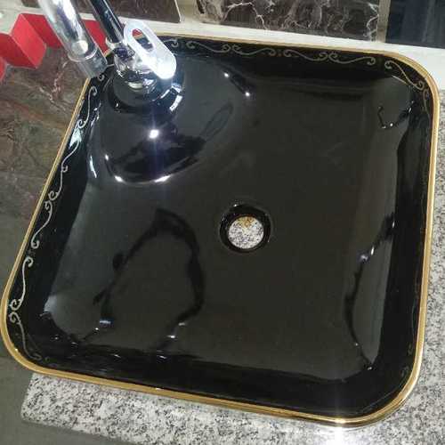 Black Ceramic Wash Basin