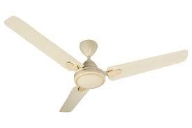 Cream Color 3 Blade Ceiling Fans Blade Material: Metal