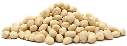 Whole Blanched Peanuts - 38/42 Counts per Ounce, 5% Max Moisture | Dried White Variety, Long Shelf Life, Vacuum Packed, Indian Origin