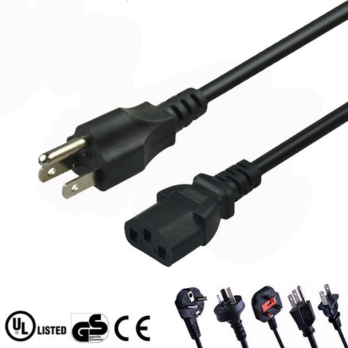 Customized Usa Power Cord (Us Power Cord) Nema 5-15P