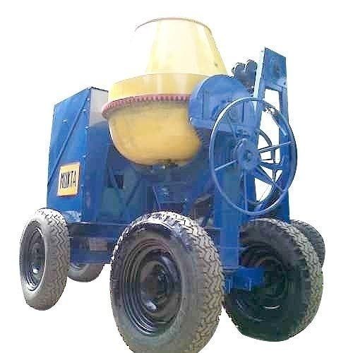 Concrete Mixture Machine With Rubber Tyre