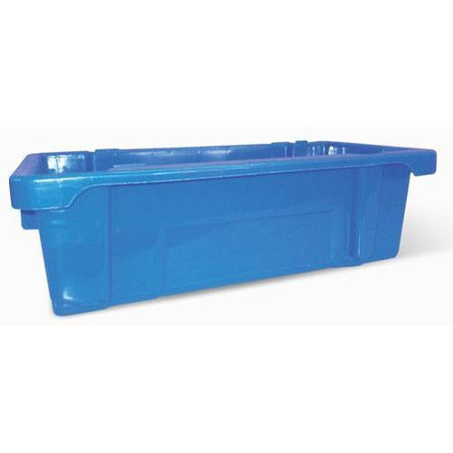 Plastic Milk Pouch Crates - 20 Kg Size, Blue Color | Durable Plastic Design for Efficient Storage