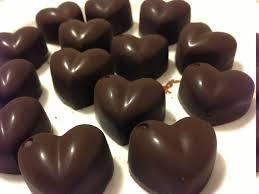 Heart Shape Homemade Dark Chocolates
