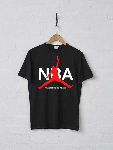Printed Black NBA T Shirts
