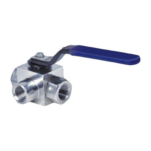 Stainless Steel Hand Lever 3 Way Manual Ball Valve