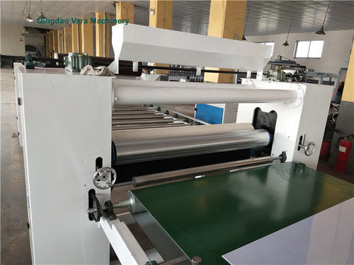 White Automatic Wood Composite Panel Board Laminating Machine