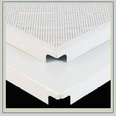 Off White Aluminium Ceiling Tiles 600 X 600Mm