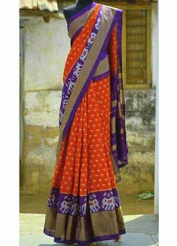 Pure Uppada Buta with Pochampally Border Saree – Uppadasarees.in