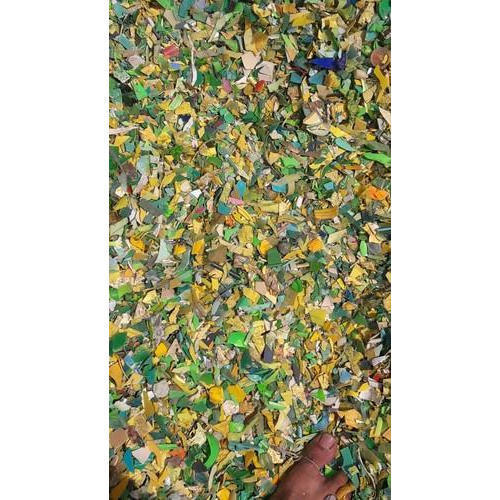 Mostly By Camouflage Pp Flakes Yellow Green Washed Granules