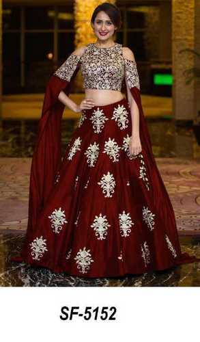 Maroon Heavy Designer Embellished Premium Silk Wedding/Party Wear Special  Lehenga Choli - Indian Heavy Anarkali Lehenga Gowns Sharara Sarees  Pakistani Dresses in USA/UK/Canada/UAE - IndiaBoulevard
