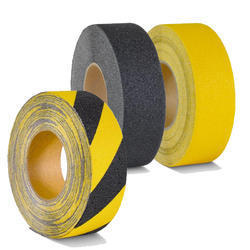 Anti Slip Tape - Single Sided Design, Available in 1 Inch, 2 Inch, 4 Inch Sizes, Color Options: Black, Yellow