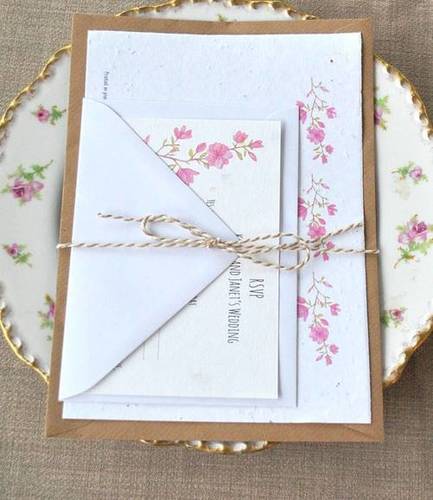 Handmade Innovative Plantable Invitation Cards