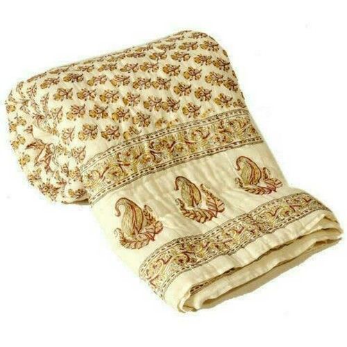 100% Cotton Rajasthani Woolen Print Razai