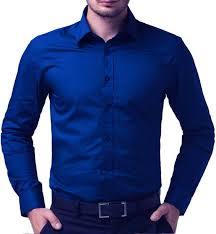 Dark Blue Mens Pure Cotton Shirts