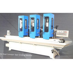 Fully Automatic Three Head Conveyor Type Grinding Machine