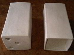 Ceramic Rectangular White Muffles