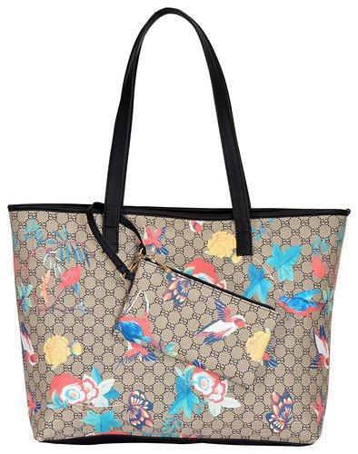 Floral Gucc Shoulder Handbag With Mobile Pouch