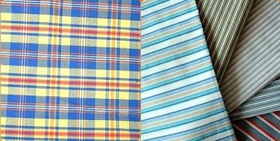 100% Cotton Yarn Dyed Checks And Strips Fabric