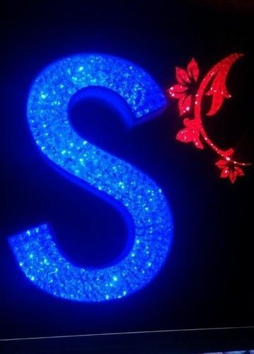 Led Crystal Acrylic Letter Size: Customized