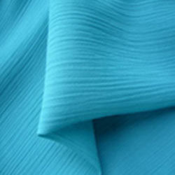 Plain Blue 100% Polyester Chiffon Fabric Application: Volleyball Nets